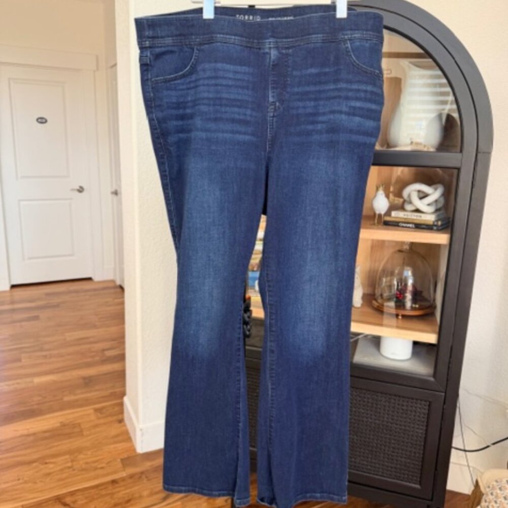 Torrid Lean Jean Slim Boot Super Soft Pull On Jean